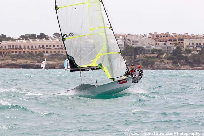 Practice Race: Men’s 49er action - 44th Trofeo Princesa Sofia Mapfre © Thom Touw http://www.thomtouw.com